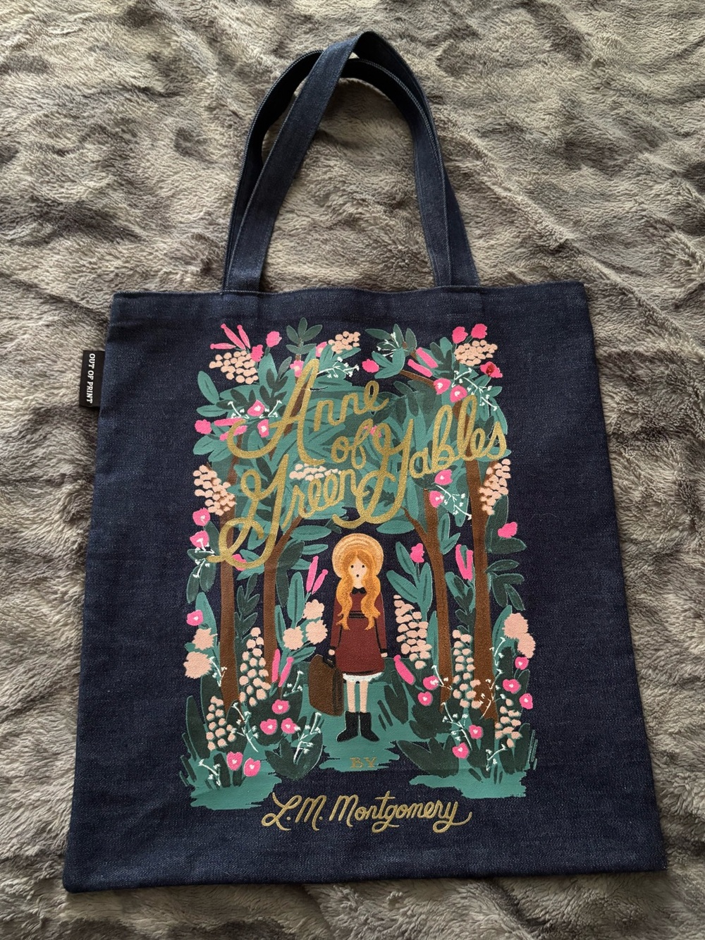 Out of Print Anne of Green Gables Literary Bookish Tote Bag
